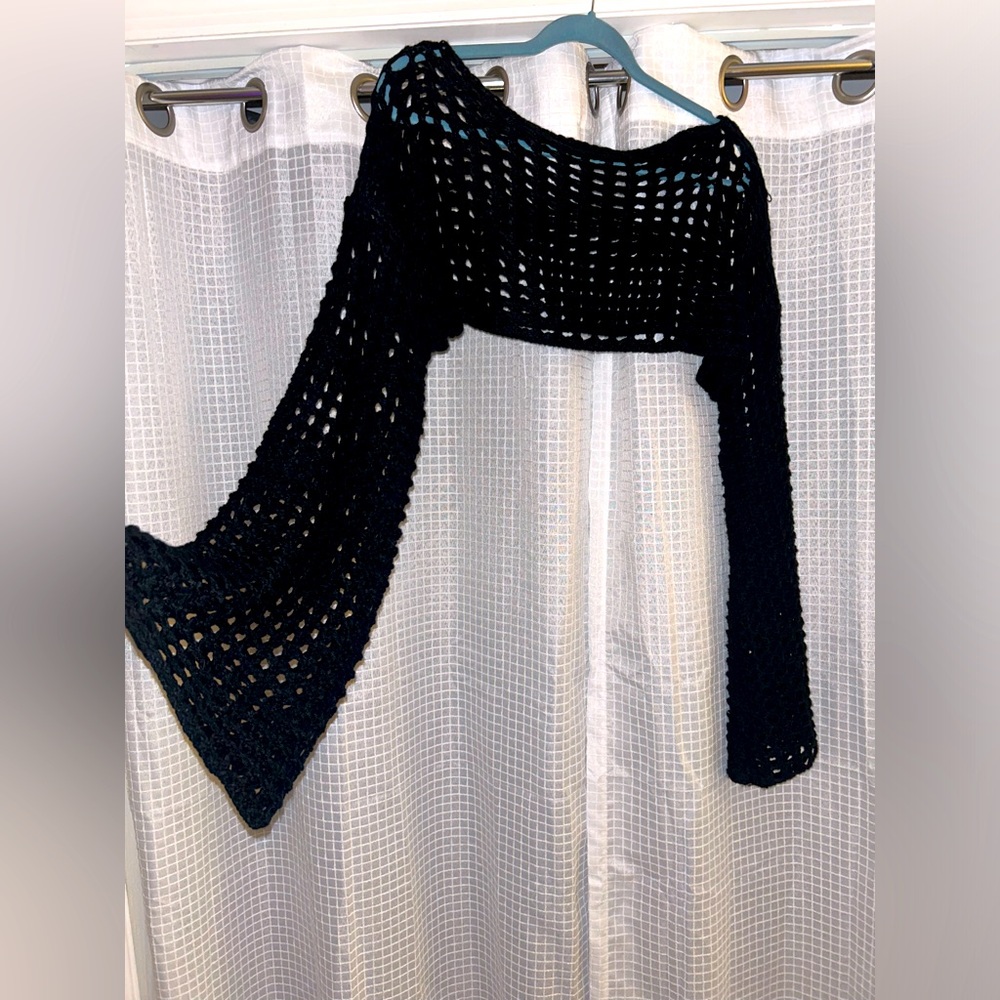 Crochet hollow sweater top